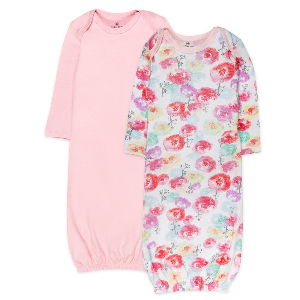 2-PACK ORGANIC COTTON SLEEPER GOWNS